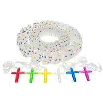 Set of 25 Religious Plastic Easter Eggs with Cross