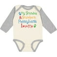 thumbnail image 3 of Inktastic Pennsylvania Grandma and Grandpa Love Me Boys or Girls Long Sleeve Baby Bodysuit, 3 of 5