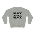 thumbnail image 2 of Black Mixed with Black Unisex Sweatshirt S-3XL Black is Beautiful Pride, 2 of 5