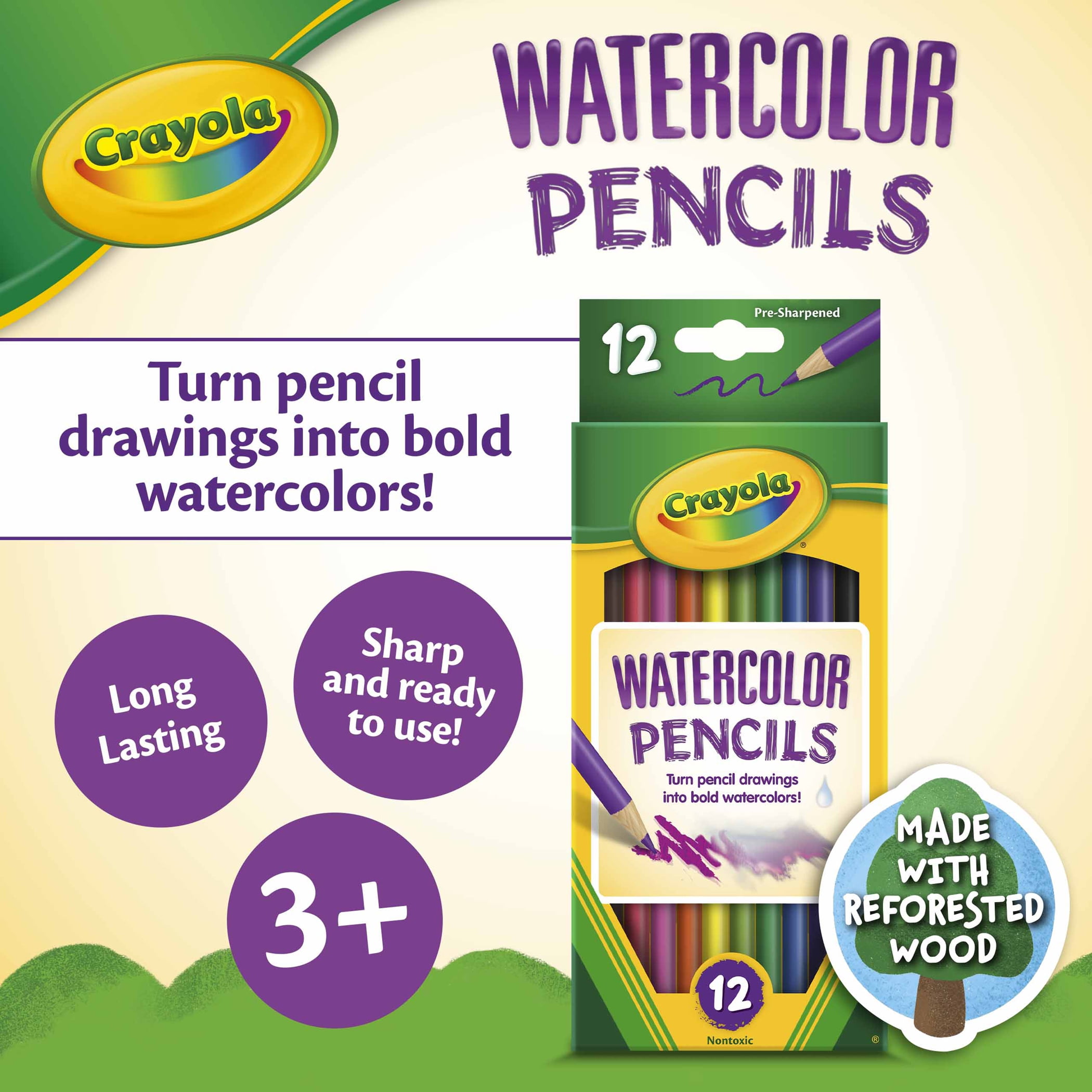 Crayola Watercolor Pencils, 12 Per Box, 6 Boxes