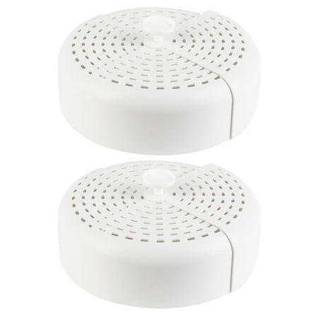 

2Pcs Simple Food Dust Covers Insect-proof Dish Covers Foldable Food Covers White