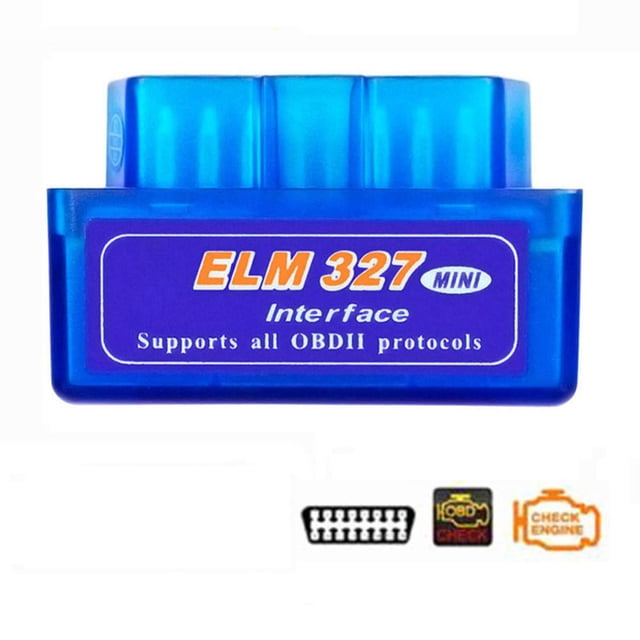 Escáner OBD2 V1.5 Bluetooth 5.1 para ELM327, herramienta de diagnóstico automotriz, compatible con iOS y Android, detector de coche azul