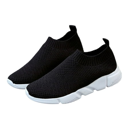 

Slip On Knitted Sock Gift Sports Running Flat Breathable Lightweight Women Shoes