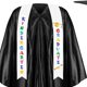 thumbnail image 4 of Odeerbi 1-10 Años Niños Niñas Vestido de Graduación Conjunto Color Sólido Vestido de Manga Larga Con Estoro, Gorra Y Bornilla Traje de 3 Piezas, 4 of 5