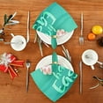 thumbnail image 4 of Dreamtimes Easter Bunny Tail Cloth Napkins Set of 4, Oversized Washable Reusable Polyester Dinner Table Napkins for Family, Restaurant, Party Decor, 20"x 20", 4 of 7
