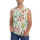 thumbnail image 1 of Fotbe Spring floral Men's Camiseta sin Mangas Estampada para Hombres, Playera Casual para Gimnasio, Entrenamiento, Playa-Large, 1 of 7