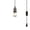 Pearl Black, variant on Kiven Anti Glare Pendant Light Plug in, Industrial Hanging Light Fixture with 15FT Twisted Cord, E26 Socket Pendant Light for Bedroom Hallway Kitchen,Pear Black(1 Pack)