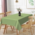 thumbnail image 2 of 84x60 Inch Solid Color Rectangle Tablecloth Morandi Light Green Table Cloth Cover for Indoor Dining Room Table Protector Modern Simple Thick Linen Tablecloths, 2 of 5