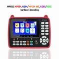 thumbnail image 3 of HD ST-5150 DVB-S2/T2/C COMBO HD Satellite TV Finder Hommald Signal Winder Winder Finder de satélite H.265 HEVC MPEG-4 4.3 PULGADAS TFT LCD, 3 of 7