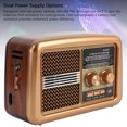thumbnail image 4 of Full Band Portable Shortwave Radio, AM  SW Weather Radio, Dual Power Supply Emergency Radio with Multi Source Music Playback, for Home Kitchen Outdoor, 4 of 7