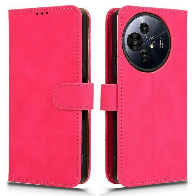 For TCL 50 NxtPaper 5G Leather Case Skin-Feel Anti-Drop Wallet Flip Phone Cover - Green