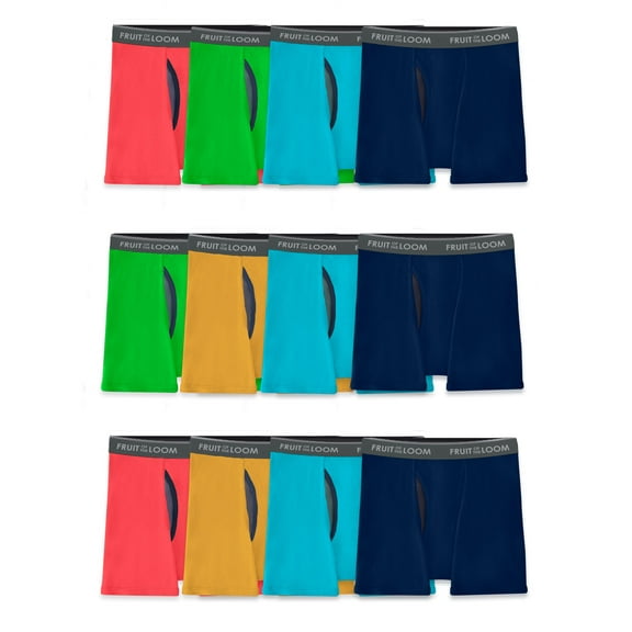 Fruit of the Loom Boys Eversoft CoolZone Boxer Briefs, 10 2 Bonus Pack, Sizes S-XL