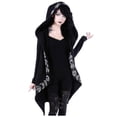 thumbnail image 1 of Honeeladyy Ventas en línea Chaquetas góticas con capucha para mujer Abrigos Cárdigan Sudadera con capucha punk gótica con estampado de luna vintage Sudadera de talla grande, 1 of 8