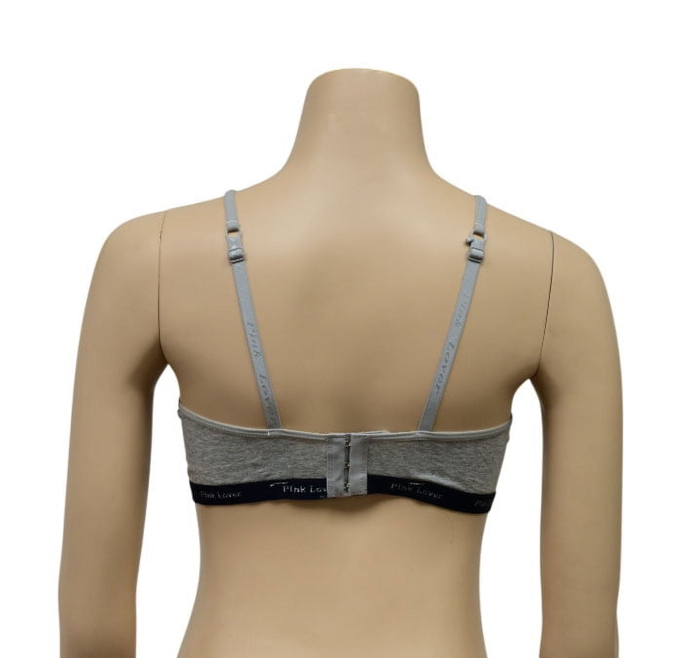 Women Bras 6 Packs of T-Shirt Comfortable Everyday A B C D DD DDD Cups Full Coverage No Wire Cotton Bra 32B (W6873)