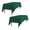 Hunter Green, variant on Baby Blue 2-Pack Rectangular Tablecloths 90 in x 156 in with Rounded Corners - Table Covers for 8 ft Table Floor-Length Drop - Wrinkle Resistant Polyester Fabric Cloth for Wedding, Party