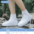 thumbnail image 2 of Thickened Rainproof Shoe Protectors, Silicone Overshoes, Slip-Resistant Footwear, 2 of 5