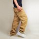 thumbnail image 1 of Pantalones largos para hombre, lisos, multibolsillos, lavados, para exteriores, informales, de algodón puro, 1 of 9