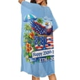thumbnail image 5 of SCRAWLGOD 250th Anniversary Womens Swimsuit Coverup Eagle American Flag Print Open Front Long Bathing Suit Cover Up Tropical Floral Print Quick Dry Breathable Beach Cover Up for Summer, 5 of 6