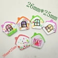 thumbnail image 5 of 100Pcs Assorted House two holes Embellishments For Craft Sewing, 5 of 7