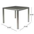 thumbnail image 4 of Square Aluminum Dining Table / Durable and Versatile for All Outdoor Areas, 4 of 4