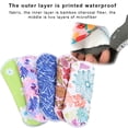 thumbnail image 4 of Dioche Compresas Menstruales Lavables, 5 Plas de Tela de Fibra de Carbón de Bambú, Compresas Sanitarias absorbentes para Mujeres, Con Diseño A Presió, 4 of 7