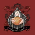 thumbnail image 2 of Women's Snow White and the Seven Dwarfs Evil Queen Pumpkin Graphic Tee Red Medium, 2 of 4