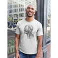 thumbnail image 2 of Vintage Human Head Anatomy T-Shirt Men -Image by Shutterstock, Male XX-Large, 2 of 4