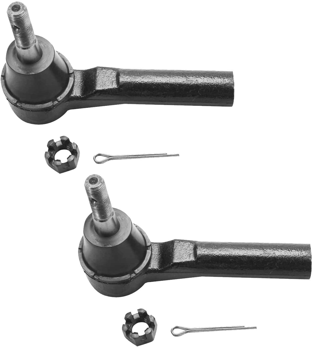 Detroit Axle - Front 4pc Tie Rods for 2007-2012 Dodge Caliber, 07-17 Jeep Compass Patriot, 4 Outer & Inner Tie Rod Ends 2007 2008 2009 2010 2011 2012 2013 2014 2015 2016 2017 Replacement
