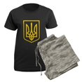 thumbnail image 5 of CafePress - Ukraine Women's Dark Pajamas - Women's Short Sleeve Print T-Shirt and Pants Dark Cotton Pajama Set, 5 of 7