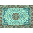 thumbnail image 1 of Ahgly Company Indoor Rectangle Abstract Light Blue Modern Area Rugs, 6' x 9', 1 of 4