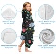 thumbnail image 7 of Pioneer Flower Floral Print Pattern Hooded Bath Towel，60"x35" for Ages 3 To 12 Kids, Quick Dry Lightweight Soft Microfiber Hood Beach Towel Cover Up for Kids, 7 of 7
