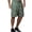 Green, variant on Bermuda Shorts for Men Summer Casual Lightweight Breathable Textured Elastic Waist Straight Leg Shorts with Pockets
