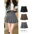 thumbnail image 2 of New pleated skirt for 2025 Womens Mini Skirts Japanese School High Waist Kawaii Cute grey Plaid Skirt Uniform Harajuku Jupe, 2 of 8
