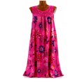 thumbnail image 1 of Plus Size Lace Raglan Floral Print Sleeveless Dress Sleeveless Pullover Lace Print Large Vest Dress, 1 of 3