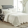 VCNY Home Westland 3Piece Ivory Tile Bedspread Set, Full