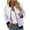White, variant on YUGYXL Womens Casual Full Zip Jacket Trendy Stand Collar Bomber jackets Casual Solid Color Textured Soft Outwear Lightweight Outdoor Coat Gift for Girlfrind Green,L