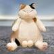 thumbnail image 5 of Gato de peluche de juguete almohada suave muñeco de peluche gato sofá almohada decoración muñeco de peluche de cumpleaños niño para Marrón Blanco 45cm, 5 of 8