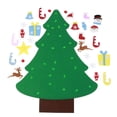 thumbnail image 1 of Árbol de Navidad de fieltro para colgar en la pared, decoración para niños, regalo de Año Nuevo, decoración navideña, 1 of 14