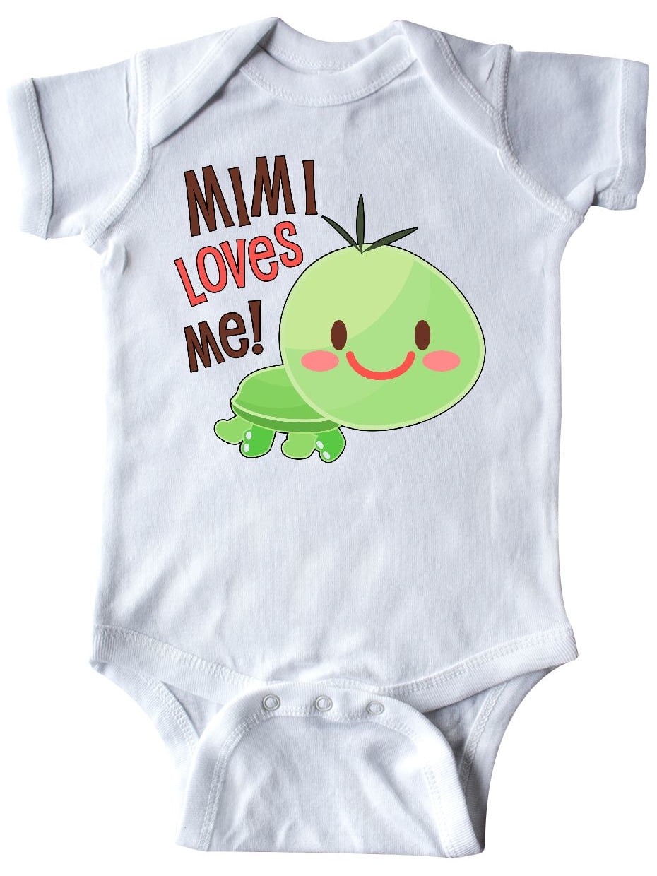 inktastic Granny Loves Me Cute Snow Baby Long Sleeve Creeper