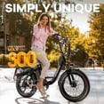 thumbnail image 6 of vefreedom Electric Bike for Adults with Peak 500W Motor, 48V 20Ah Removable Battery Fast Ebike,Max 70Miles & 20MPH,20" x4.0 Fat Tire Commuting Electric Mountain Bike,7-Speed, Step-Thru Bicycle, 6 of 6