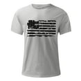 thumbnail image 5 of Caqnni Men's Graphic T-Shirts USA Flag T-Short Sleeve American Patriotic Crewneck Casual Regular Tee Shirts(Grey,3XL), 5 of 5