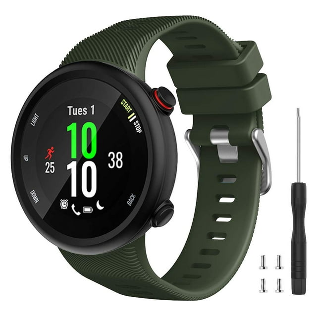 Watbro Compatible Con Garmin Forerunner 45S Band Correa De Repuesto Deportiva De Silicona Suave Correa De Fitness Pulsera Para Reloj Inteligente Garmin Forerunner 45S