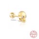 thumbnail image 1 of Pendientes de plata de ley 925 antialérgicos con diseño de hip hop para mujeres y hombres, con diseño de hueso de oreja y clavos, de estilo europeo y americano, 1 of 6