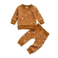 thumbnail image 2 of Esaierr Infant Girls 2PCS Sweatshirt Set Newborn Clothes Pants Outfits Long Sleeve Cotton Casual Clothes for 3-26M, 2 of 5