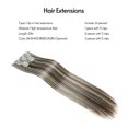 thumbnail image 2 of Labymos 24in Clip in Hair Extensions 1 Set 6 Pcs 16 Clips High Temperature Fiber Invisible & Secure Clips Double Weft, 6H613, 2 of 4