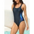 thumbnail image 3 of Charmo Women's Sport One Piece Swimsuit Printed Pro Swimwear, 3 of 6