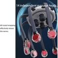 thumbnail image 3 of Octopus Head Massager Scalp, Head Massager Scalp Stress Relax, Electric Scalp Massager with 14 Vibrating Points, 5 Modes and Smart Timing, Relieves Scalp Pressure Headaches, 3 of 7
