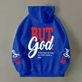 thumbnail image 5 of Fashion Letter Print Women Hooded Sweatshirts Oversize Loose Long Sleeve Hoodie Drawstring Pullover Shirts With Pocket, 5 of 6