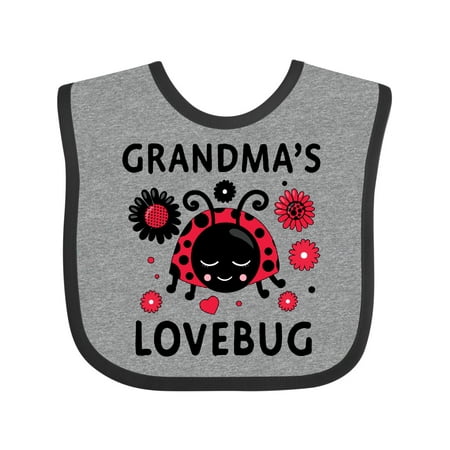 

Inktastic Valentine s Day Grandma s Lovebug Girls Baby Bib