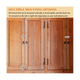 thumbnail image 4 of Pestillo de puerta con perno deslizante, pestillo de barril, cerradura de seguridad para puerta de alta resistencia, pestillos de puerta engrosados, herrajes de 6 pulgadas para granero, etc., 4 of 7